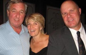 Los Angeles District Attorney Steve Cooley with Tonya and Greg Rynerson of Rynerson Bail Bonds