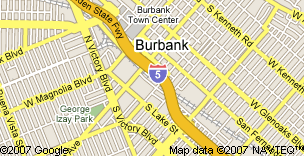 Burbank Jail Location Map
