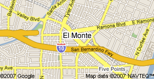 El Monte Jail Location Map